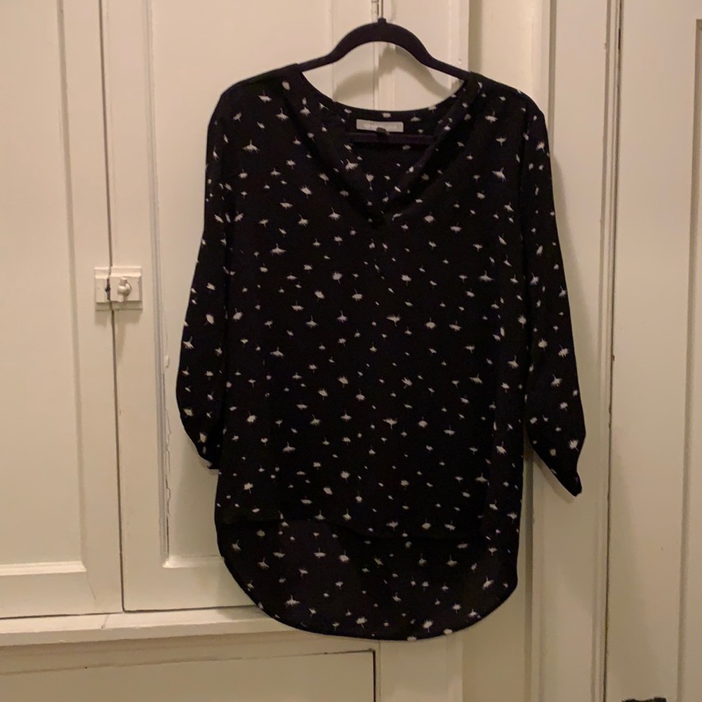 Black patterned blouse